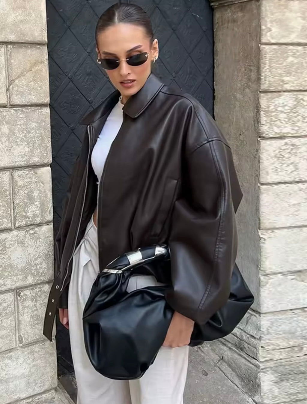 Biker-Style Jacke