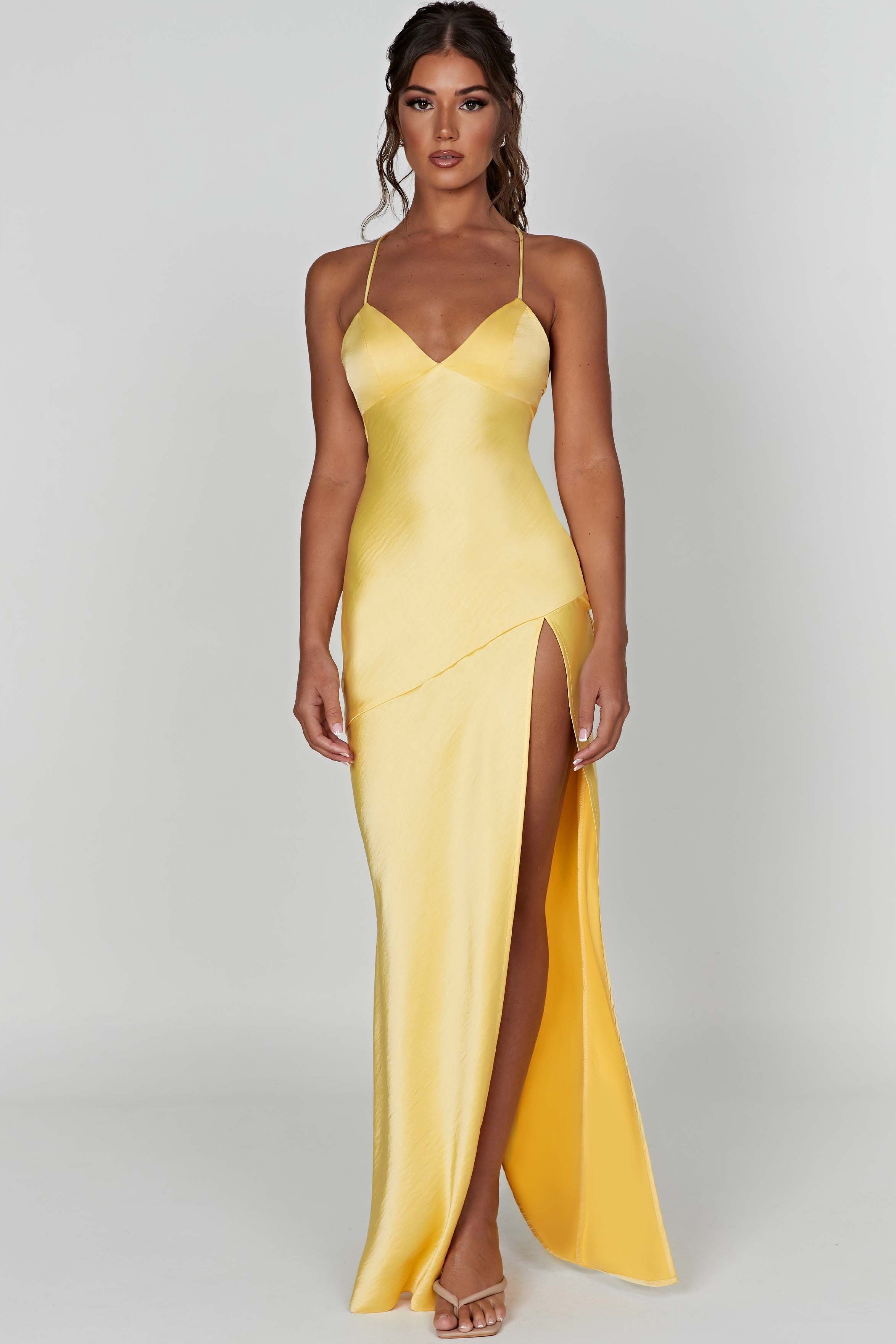 Alexia - Satin Maxi Dress